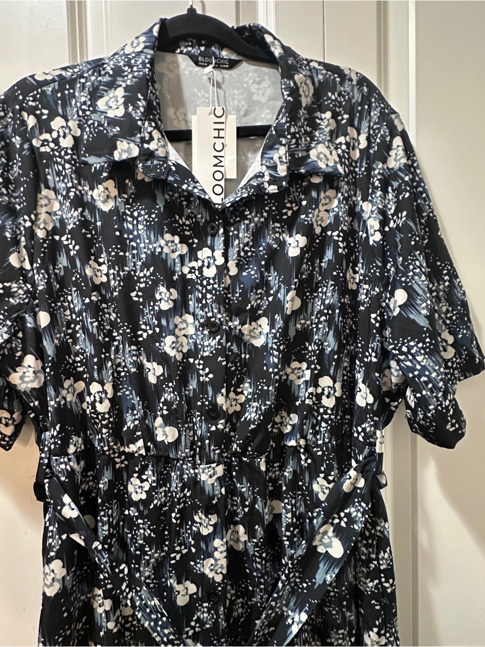 BloomChic Plus Size 2XL Floral Print Shirt Dress us18-20 - Picture 5 of 5